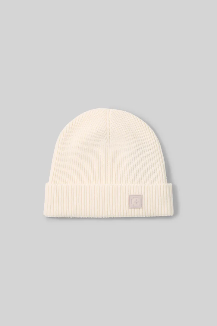 Führt zu Produktdetailseite „Mütze aus Wollmix, offwhite"