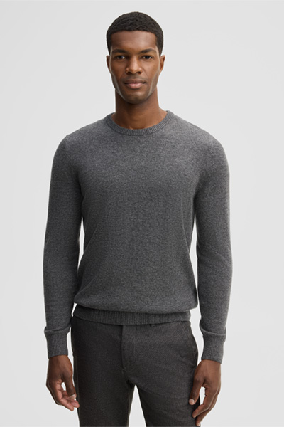 Führt zu Produktdetailseite „Pullover aus Kaschmirmix, grau"