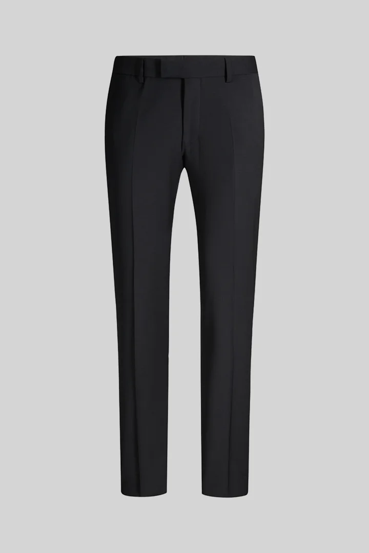 Mène à la page produit « Pantalon modulable en laine mélangée, noir »