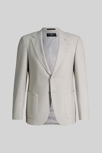 Modular suit jacket in a wool blend, beige