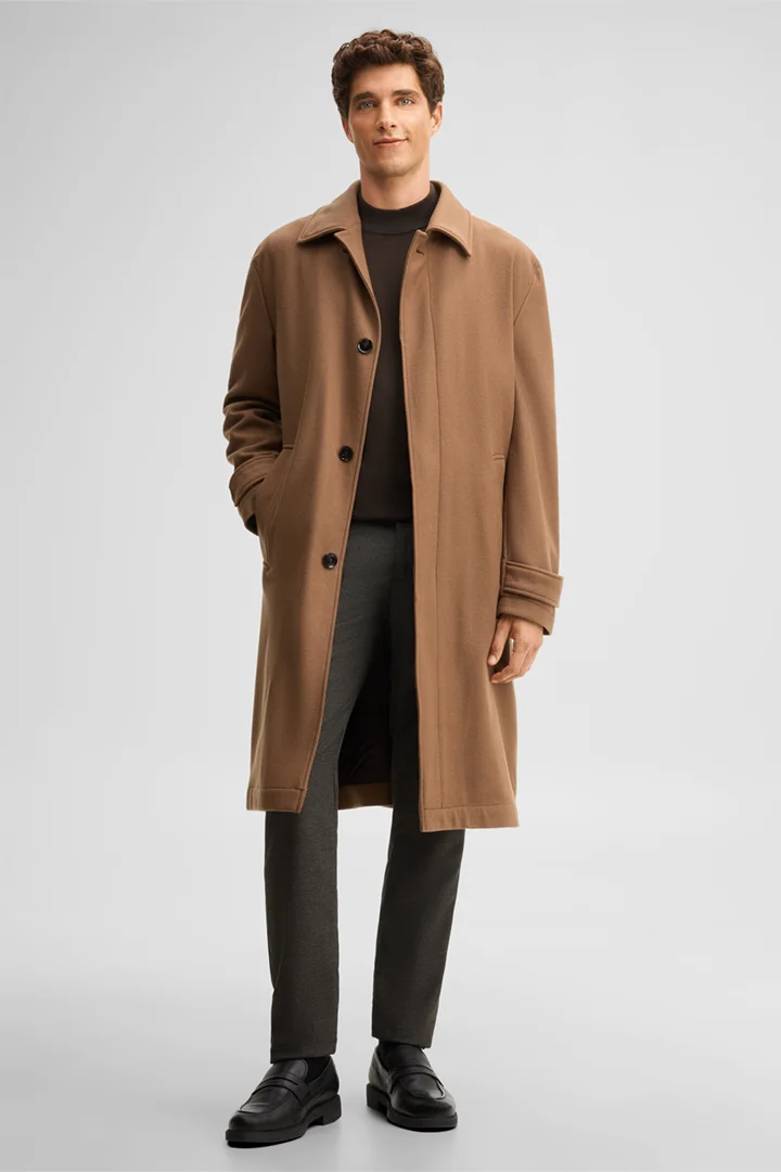 Führt zu Produktdetailseite „City-Mantel mit Umlegekragen, beige"