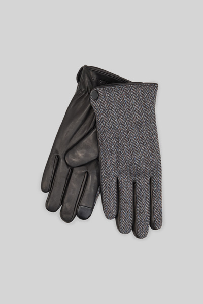 Leads to product detail page "Gloves in a mix of materials, anthracite"