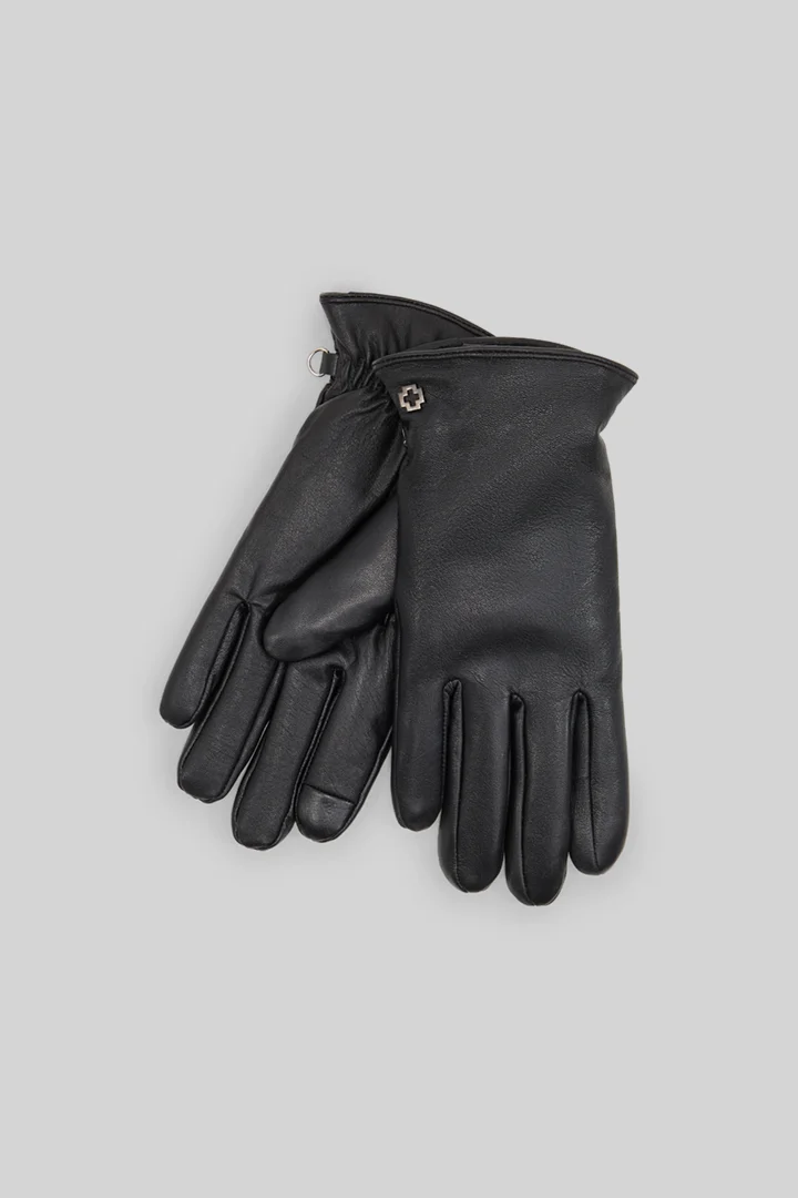 Mène à la page produit « Gants en cuir, noirs »