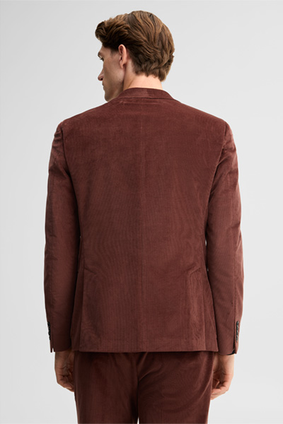 Führt zu Produktdetailseite „Cord-Baukasten-Sakko aus Baumwollmix, bordeaux"