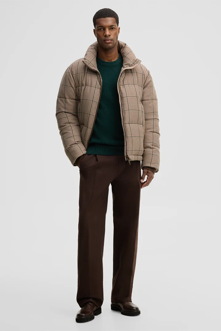 Leads to product detail page "Wool-blend crew-neck jumper, petrol"