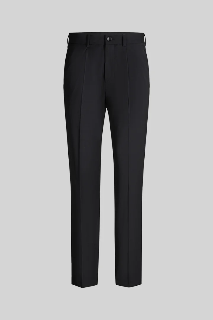 Strellson presenteert het product Mix and match-pantalon van een wolmix, zwart uit de categorie Combinatiepantalons als productfoto