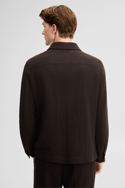 Führt zu Produktdetailseite „Blouson mit Hemdkragen, braun"