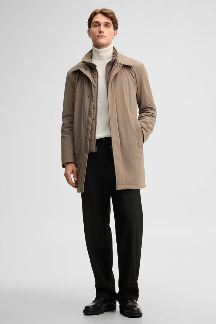 Führt zu Produktdetailseite „City-Mantel mit Umlegekragen, beige"