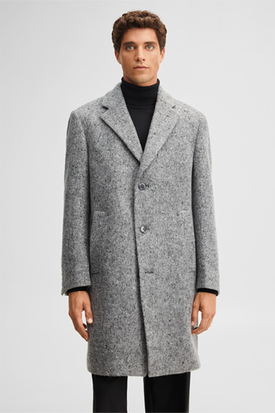 Mène à la page produit « Manteau en laine mélangée, anthracite »