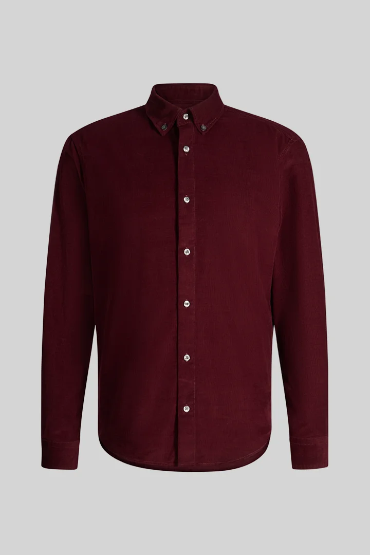 Strellson presents the product Casual cotton shirt, burgundy from the category Shirts as a cut-out
