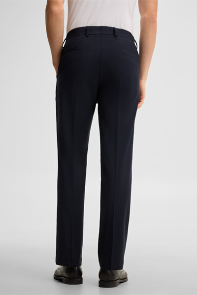 Führt zu Produktdetailseite „Baukasten-Hose aus Wollmix, navy"