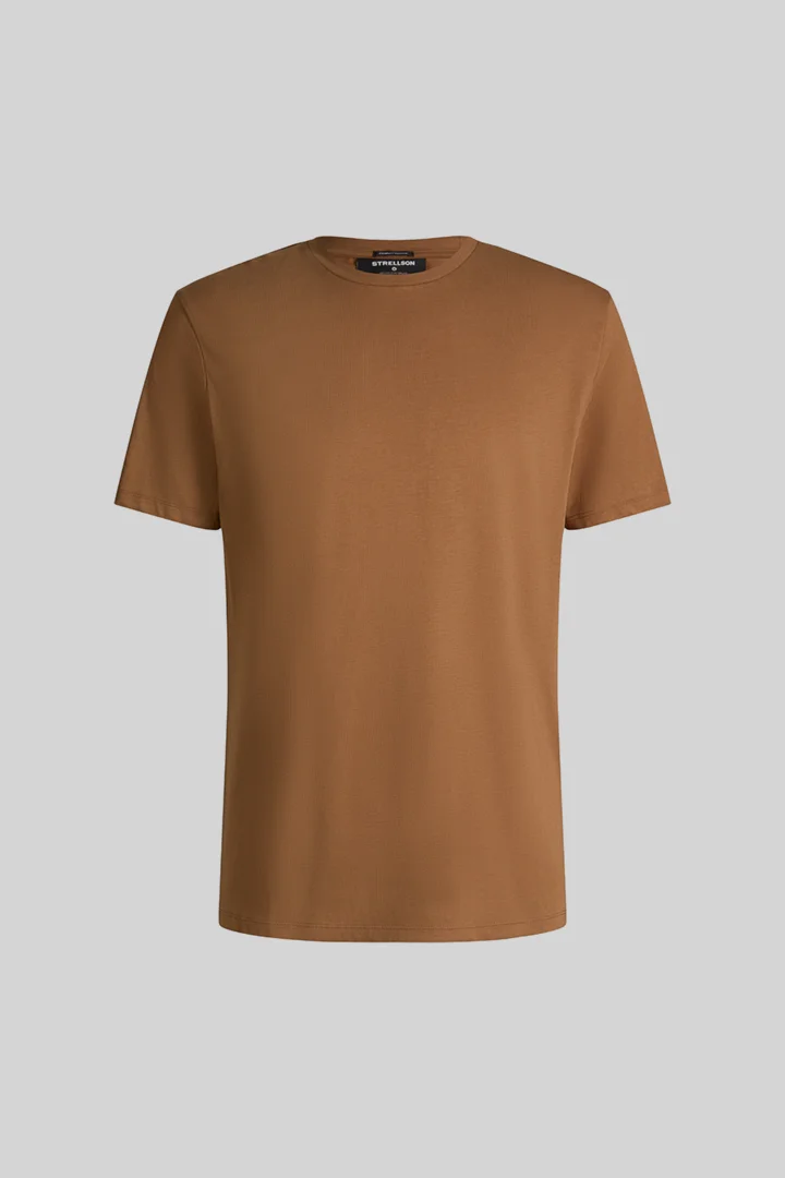Strellson presents the product Pure cotton t-shirt, brown from the category T-shirts & sweatshirts as a cut-out