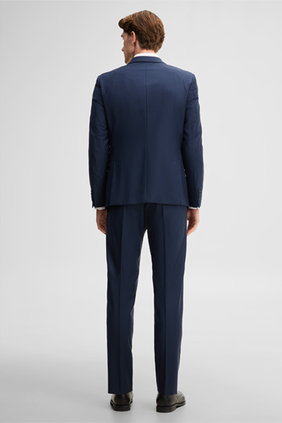 Führt zu Produktdetailseite „Schurwoll-Anzug, navy"