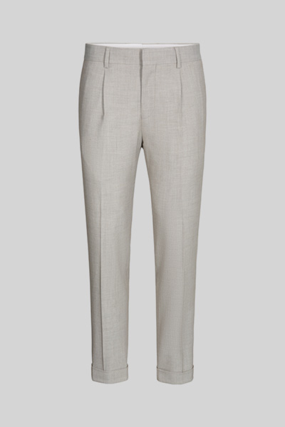 Pantalon modulable en laine mélangée, beige