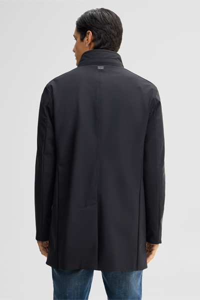 Leads to product detail page "Finlay-Flex Coat in Dark Blue"