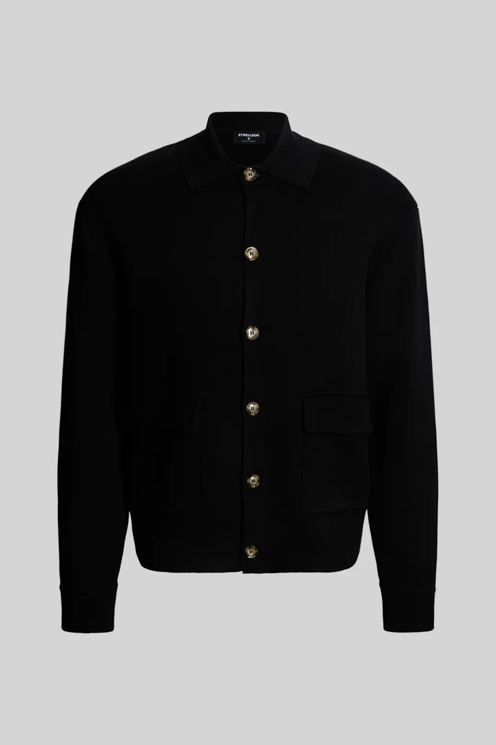 Strellson präsentiert das Produkt Strickjacke, schwarz aus der Kategorie Strick als Freisteller