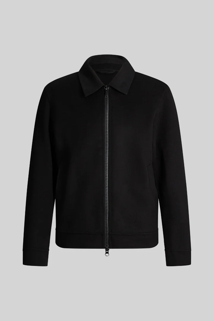 Führt zu Produktdetailseite „Blouson aus Wollmix, schwarz"
