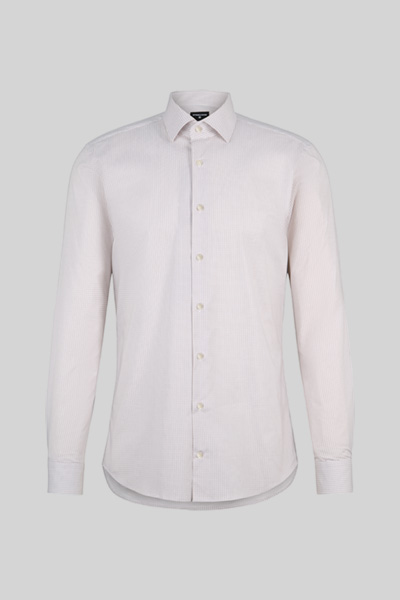 Stretch shirt with a Kent collar, white