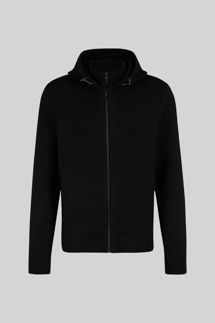 Strellson présente le produit Sweat à capuche, noir de la catégorie Vestes en visuel détouré