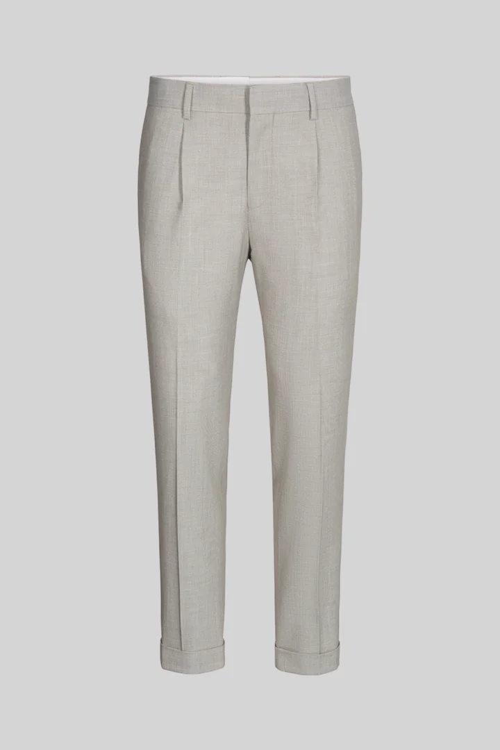 Strellson présente le produit Pantalon modulable en laine mélangée, beige de la catégorie Pantalons modulaires en visuel détouré
