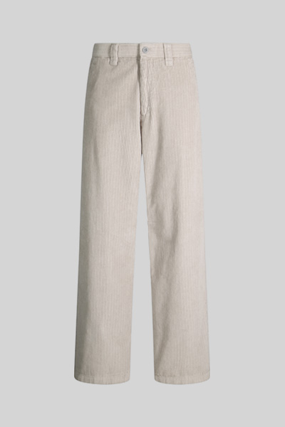 Pantalon en velours côtelé, gris clair
