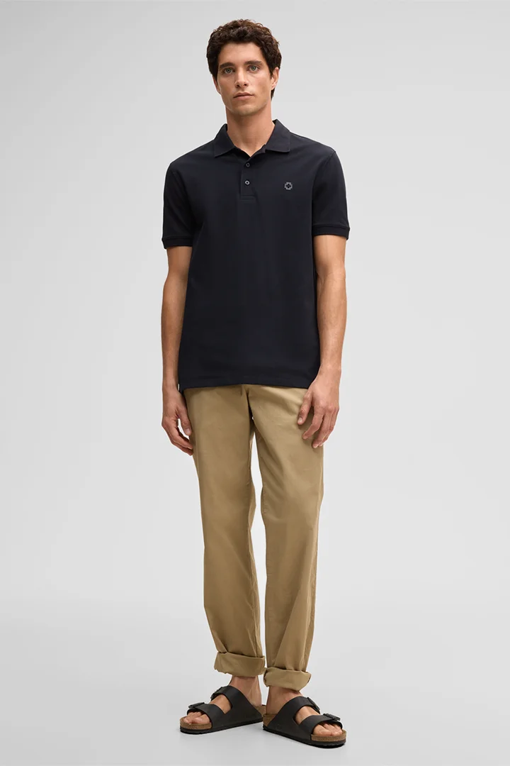 Führt zu Produktdetailseite „Poloshirt Pino, dunkelblau"