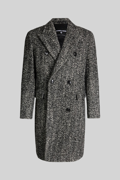 Mantel Park Lane, schwarz meliert