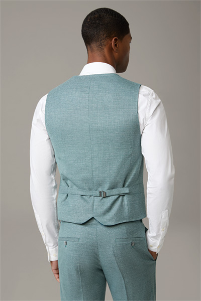 Gilet Gyl, turquoise chiné