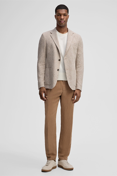 Sakko Arndt, beige kariert