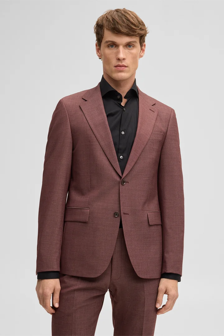 Leads to product detail page "Alzer modular jacket, burgundy red"