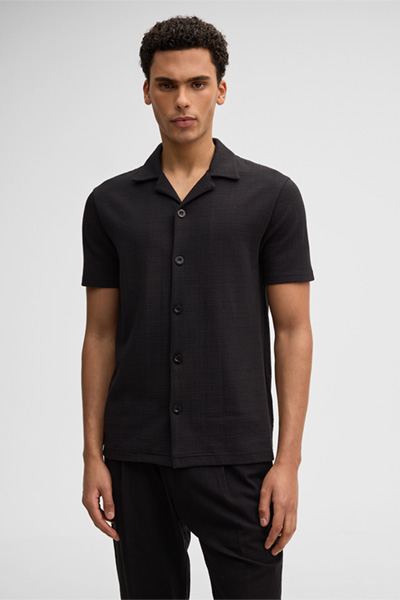 Jersey-Hemd Filip, schwarz