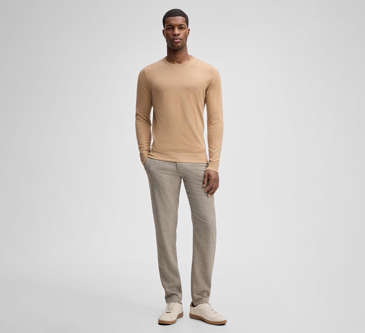 Strellson präsentiert das Produkt Pullover Vincent, beige aus der Kategorie Strick
