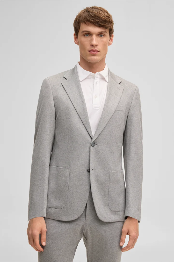 Leads to product detail page "Arndt modular blazer, grey"