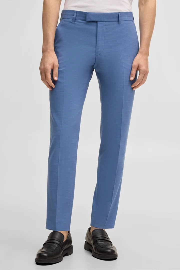 Mène à la page produit « Pantalon de costume modulable Melwin, bleu »