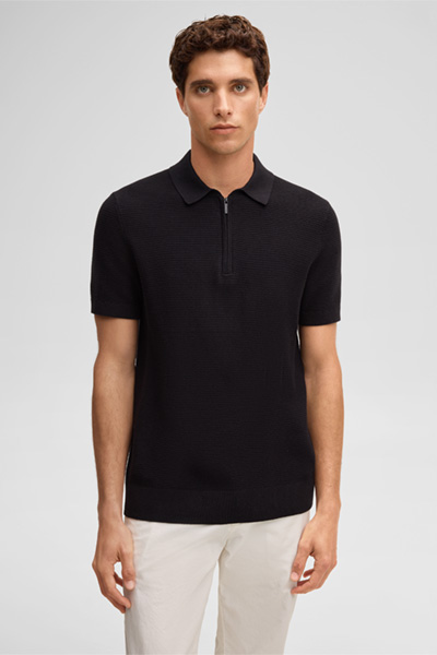 Führt zu Produktdetailseite „Poloshirt Robas, schwarz"