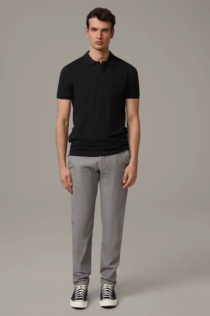 Führt zu Produktdetailseite „Poloshirt Petter, schwarz"