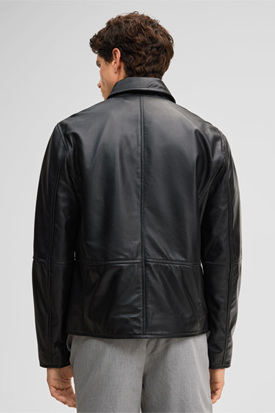 Kellan Leather Jacket in Black