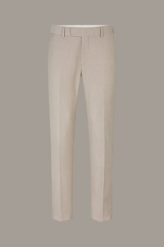 Pantalon de costume modulaire Flex Cross Melwin, beige à motif