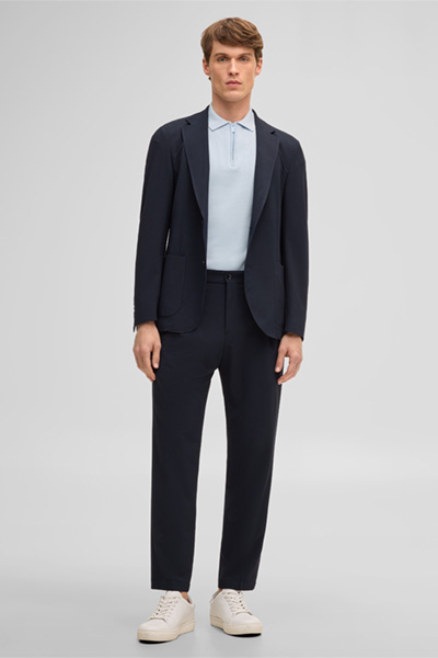 Pantalon de costume modulaire Lois, bleu marine