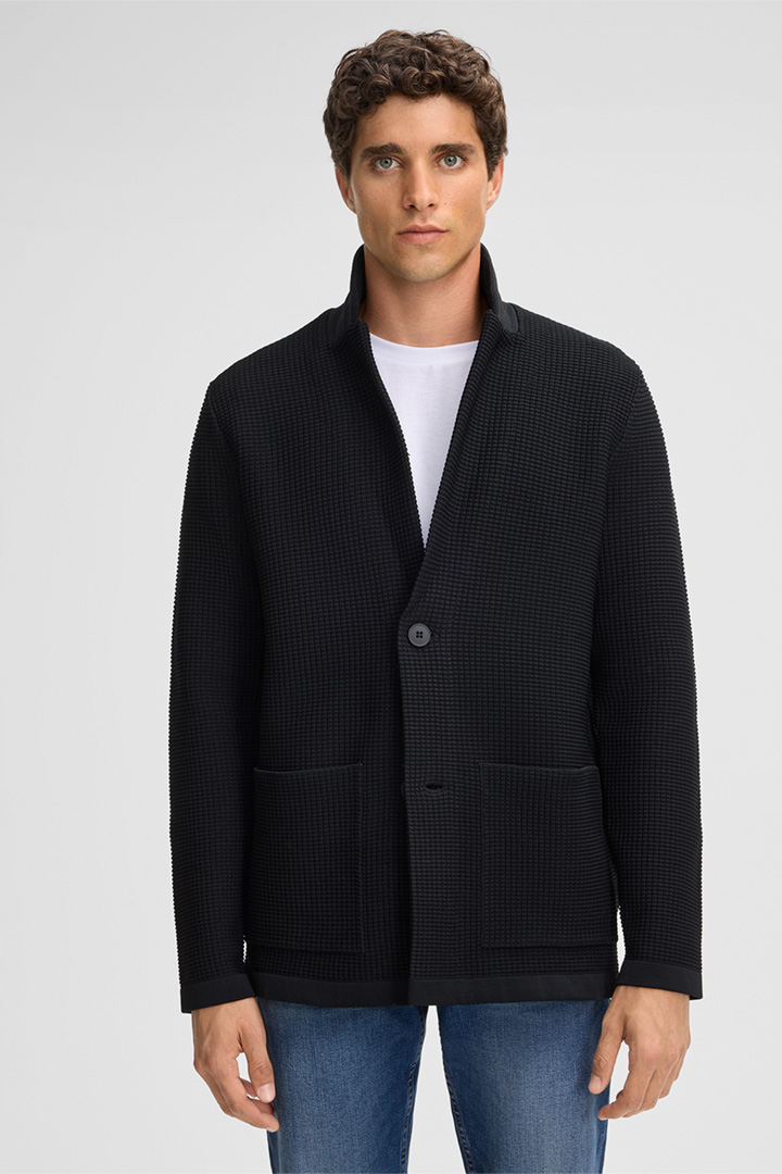 Leads to product detail page "Victor Cardigan in Black"