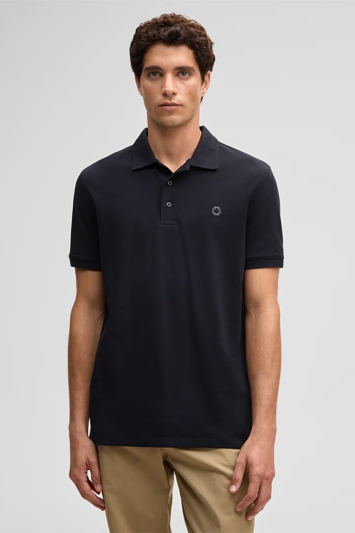 Führt zu Produktdetailseite „Poloshirt Pino, dunkelblau"