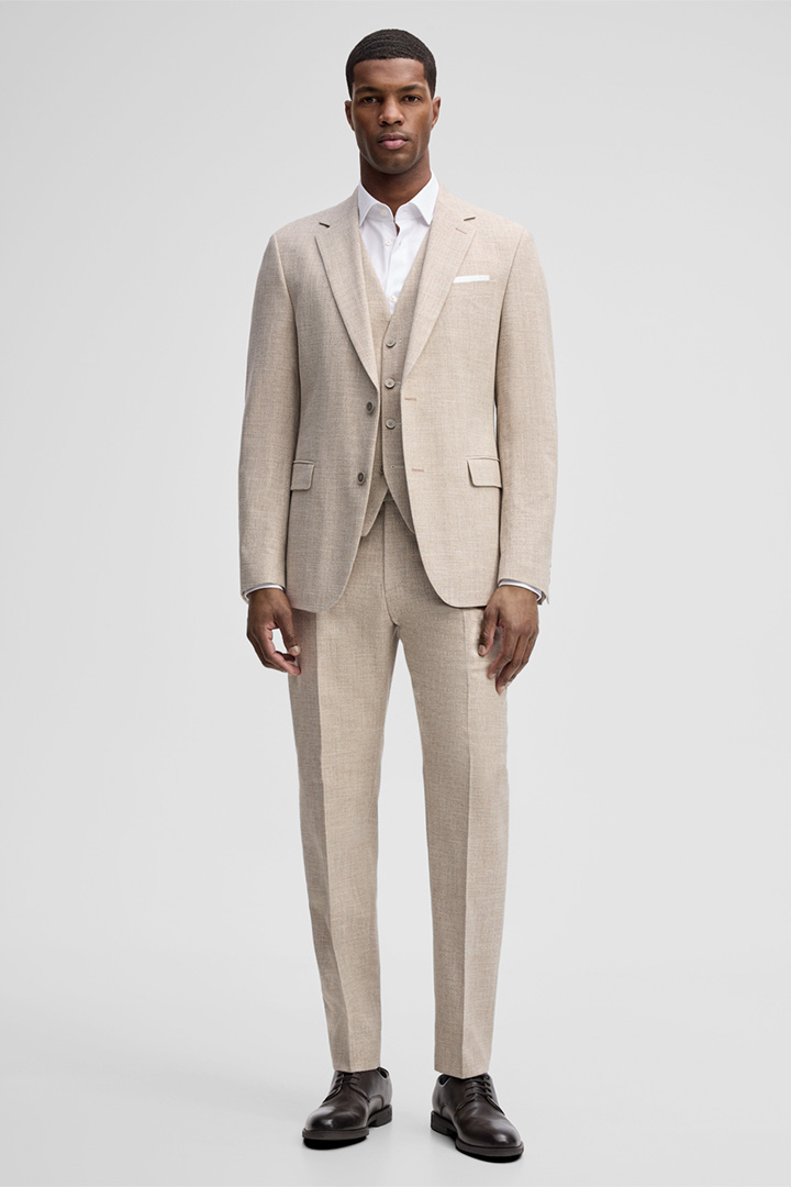 Baukasten Sakko Alzer, beige meliert