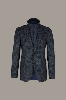 Veste de costume Flex Cross Dalton, en bleu marine à carreaux