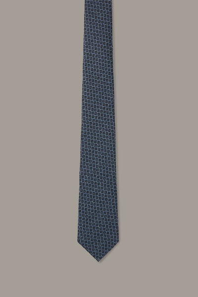Cravate, bleue à motif