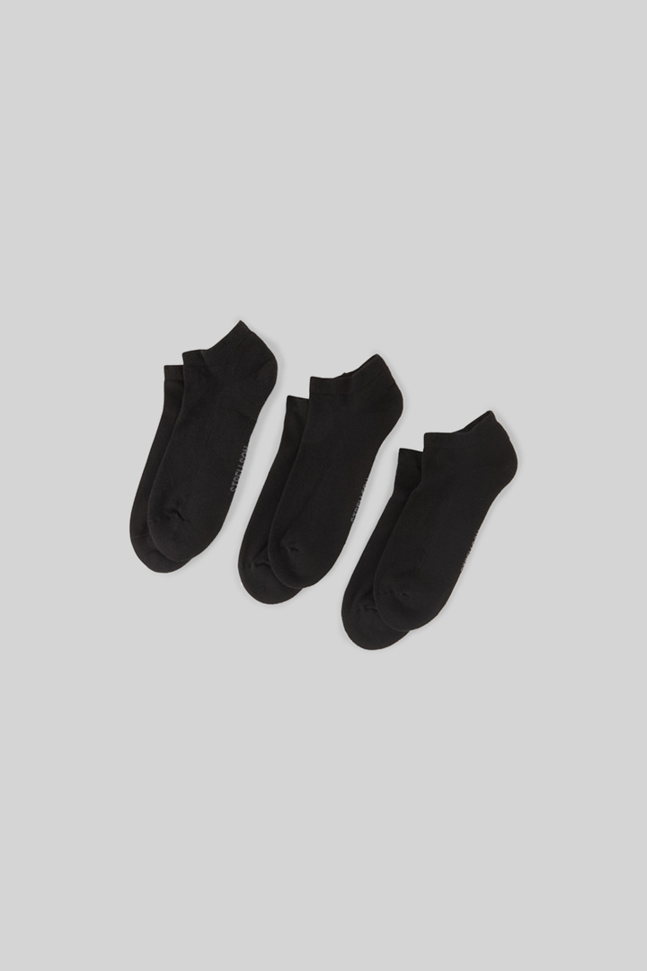 Führt zu Produktdetailseite „3er-Pack Soft Cotton Sneaker Socken, schwarz"