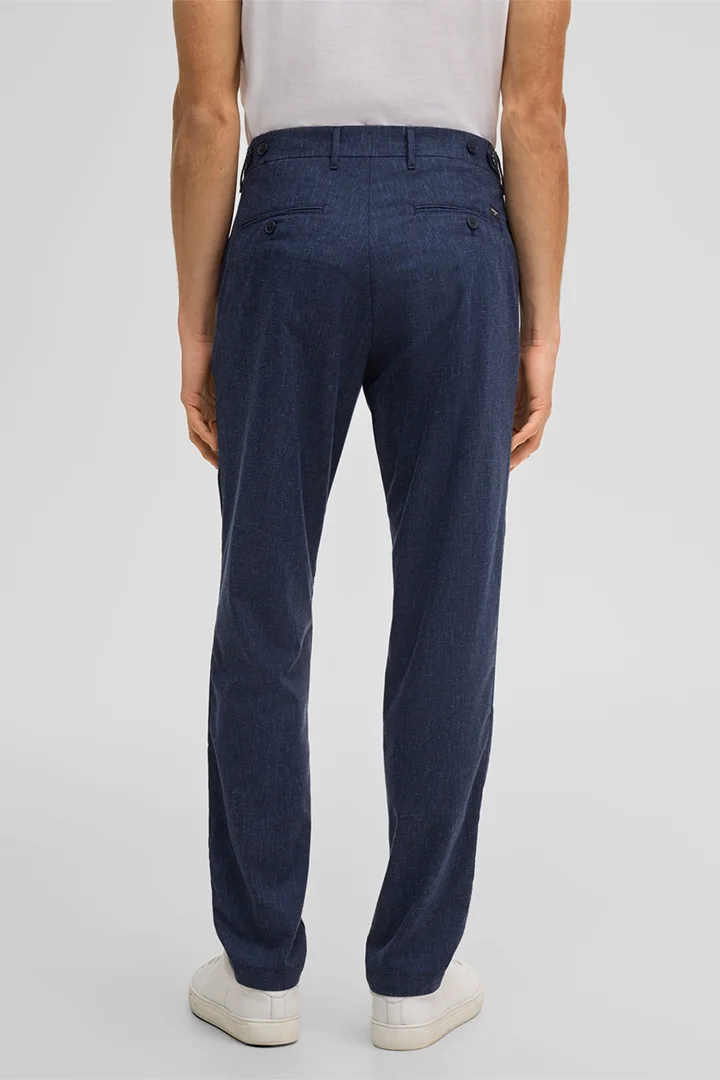 Rion Fabric Slacks in Navy
