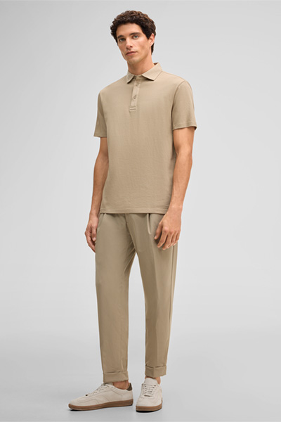 Polo Piro, zandkleurig