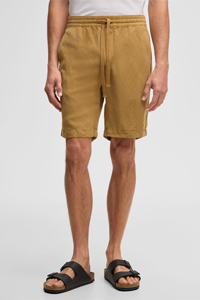 Kaji Bermuda Shorts in Mustard Yellow