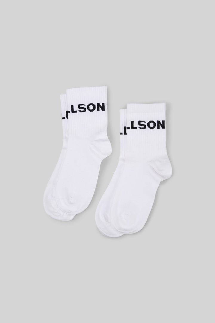 Leads to product detail page "2-pack sports socks, quarter length, white"