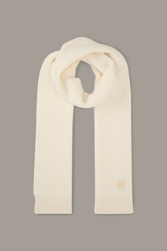 Loras Knitted Scarf in Cream